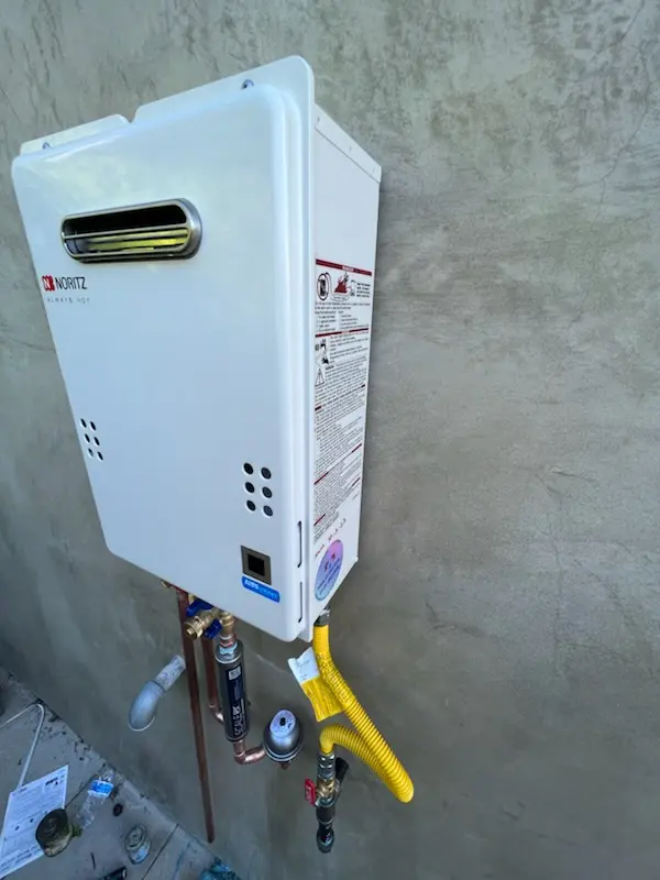 Tankless water heater installation for Progress Park homes